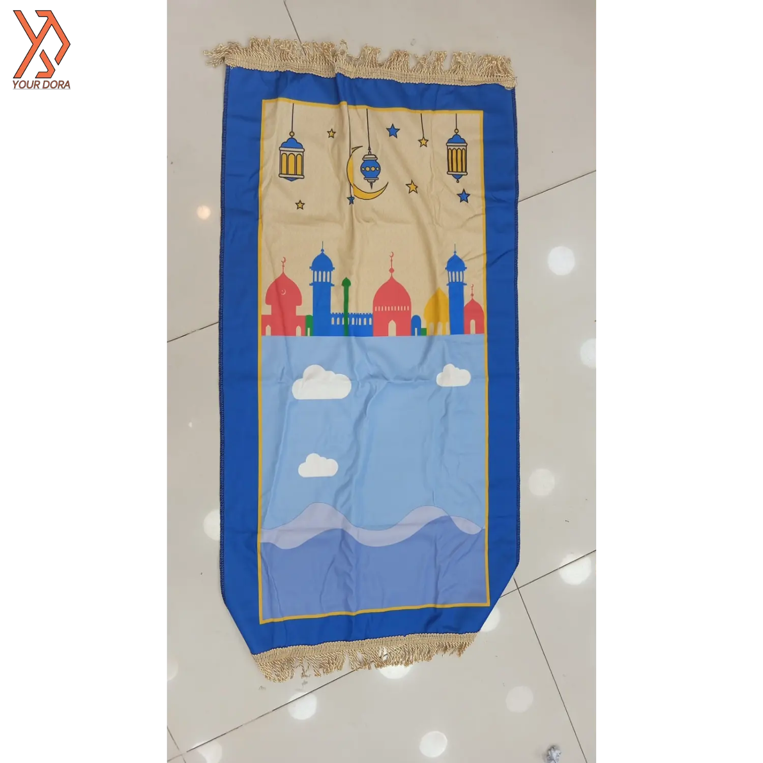 5-in-1 Kids Prayer Mat Gift Set with Money Bank & Digital Tasbeeh | Premium Educational Salah Kit for Ramadan & Eid | YourDora.pk