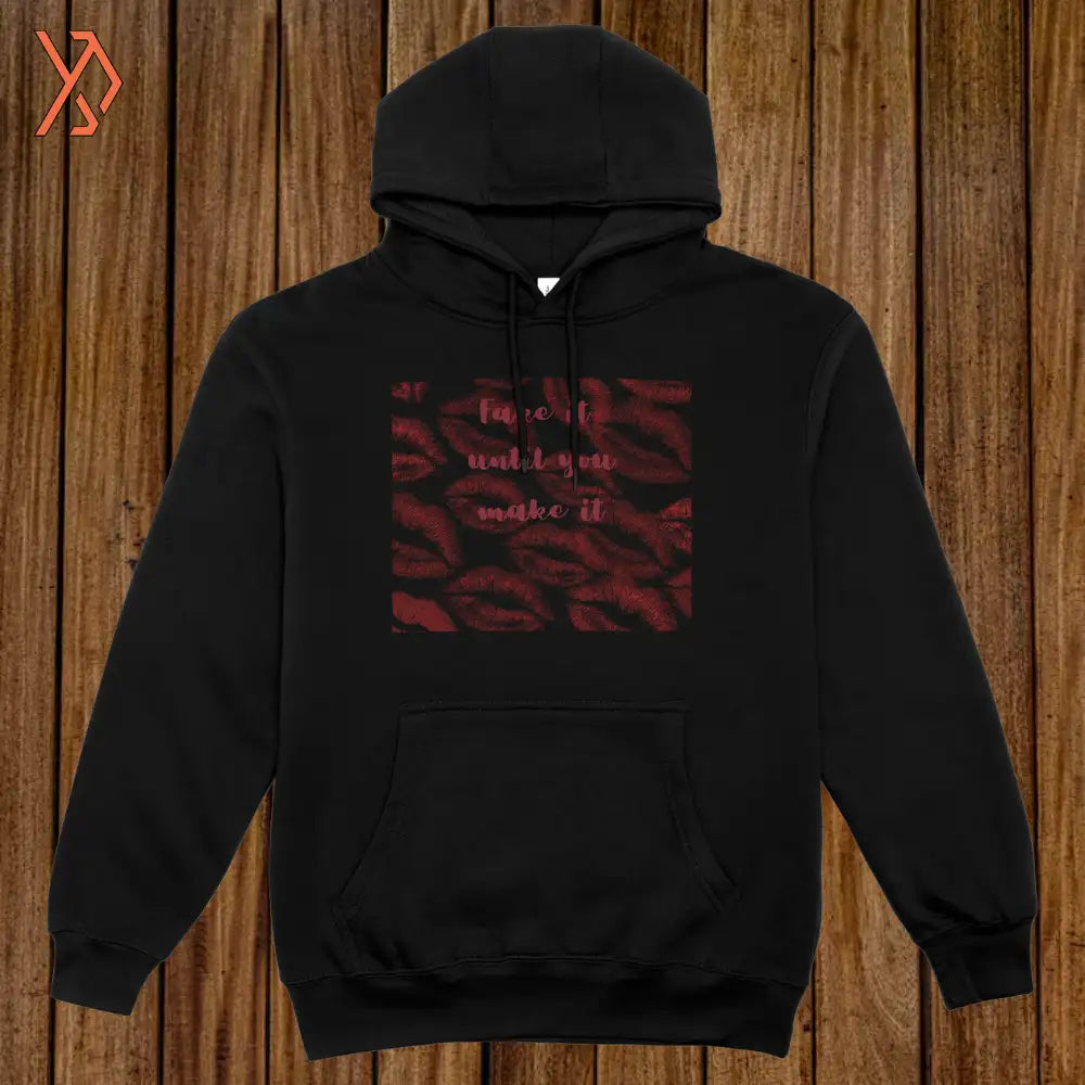 Fake It Lips Graphic Hoodie