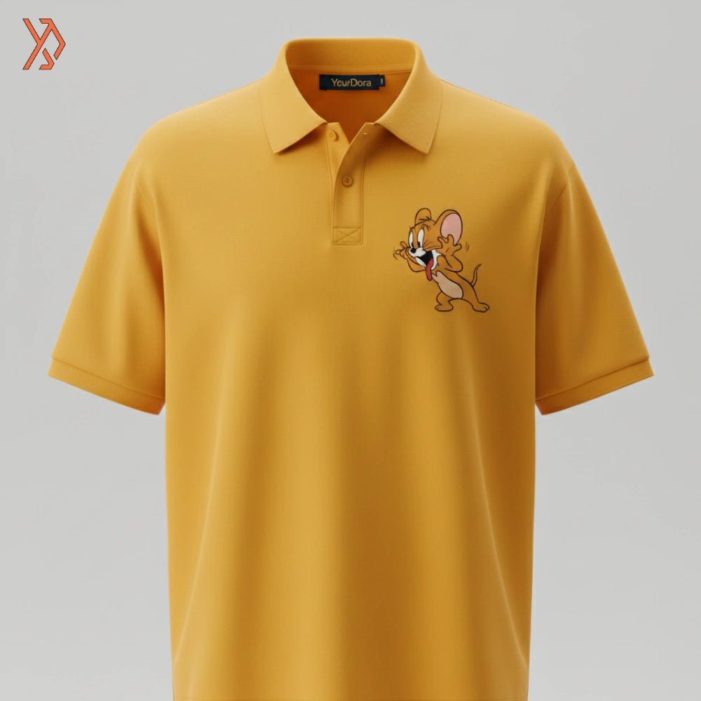 Jerry Fun "Naughty Smirk" Premium Polo Shirt — Classy Casual Wear