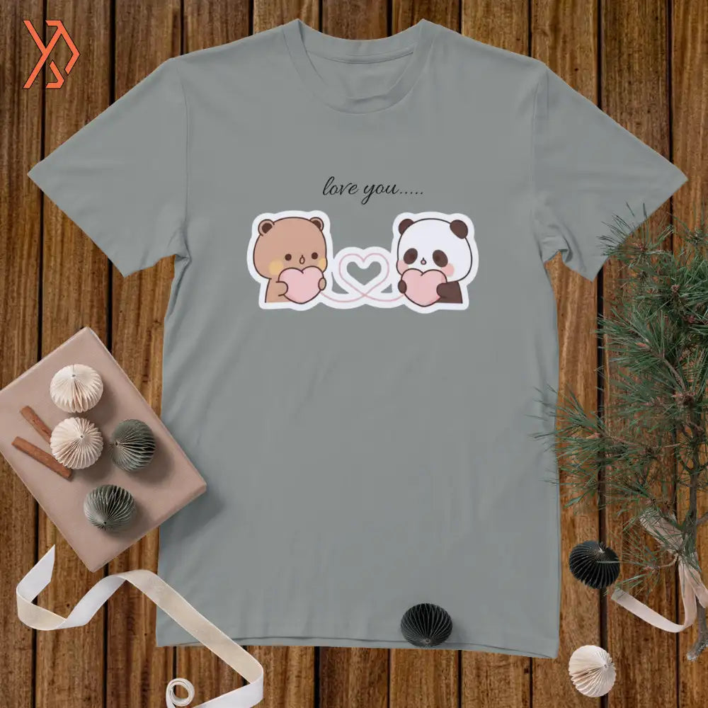 Love You Cute Bear Duo Tee