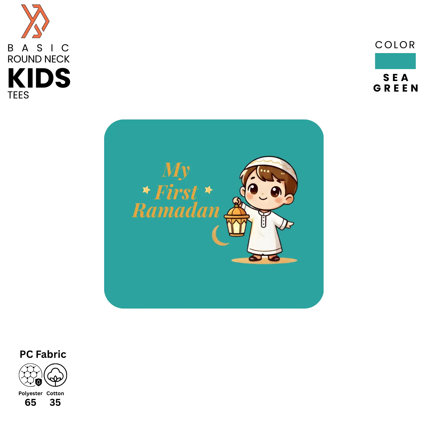 My First Ramadan Cute Kids Character Graphic Tee