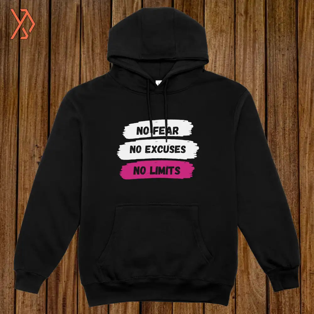 No Fear Motivational Brush Hoodie