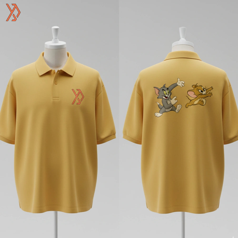 Tom & Jerry: The Chase Legacy — Premium Back-Graphic Polo